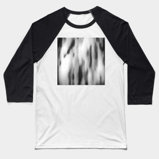 Waterfall - Black and White Baseball T-Shirt